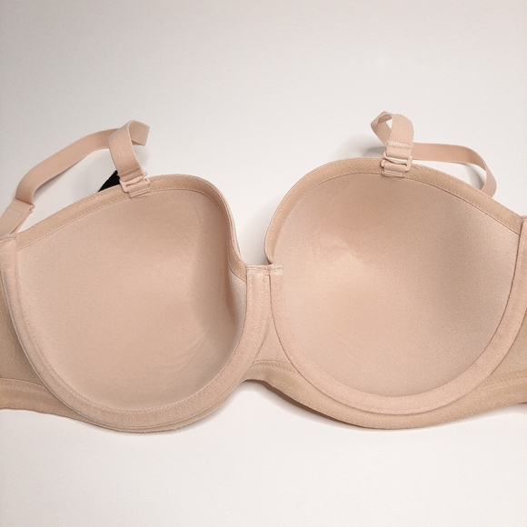 Wacoal Red Carpet Strapless Underwire Bra Shade Sand Style 854119 Size 32G - Picture 9 of 14